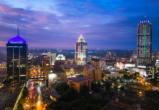 istock Sandton Cityscape Centre At Night 2193372857
