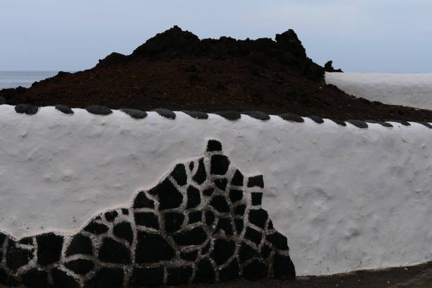 Black Rock, White Wall, El Golfo,  Lanzarote, Canary Islands