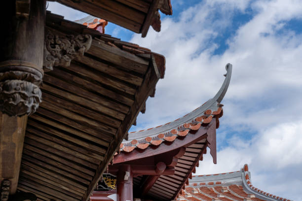 istock Partial close-up of Chinese temple architecture 2193379138