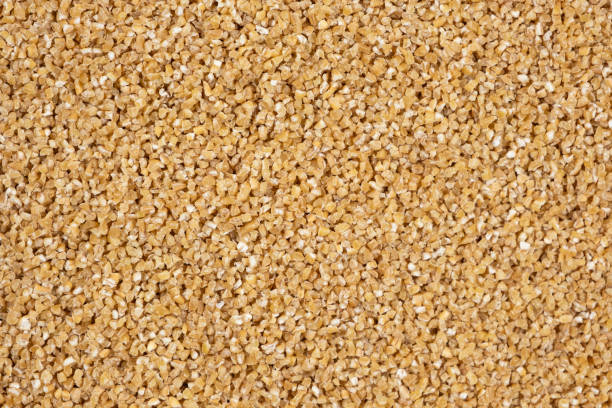 istock Background of raw uncooked wheat groats, macro top view 2193380021