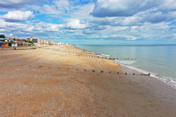 istock aerial view of Bexhill on sea beach 2193383399