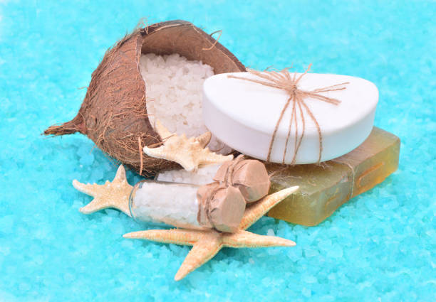 istock Soap, coconut, starfish  and salt 2193384418