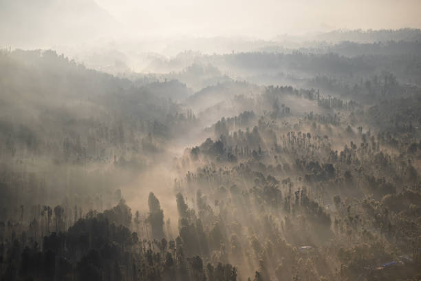Mount Bromo is one of active volcanoes in Indonesia located in East Java