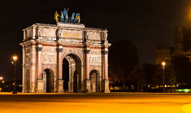 istock Arc de Triomphe du Carrousel, at night, in the Tuileries Garden. 2193385845