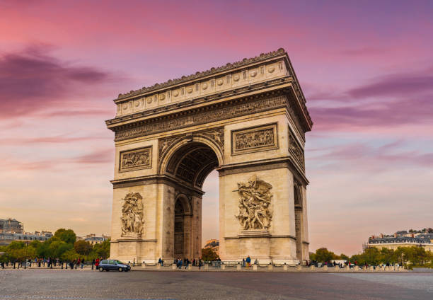 istock Arc de Triomphe Place de l'Etoile in Paris, France 2193386003