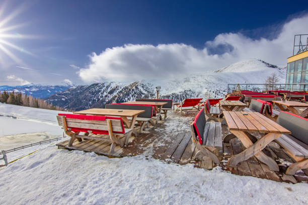 istock Scenic Mountain Terrace in Winter 2193389526