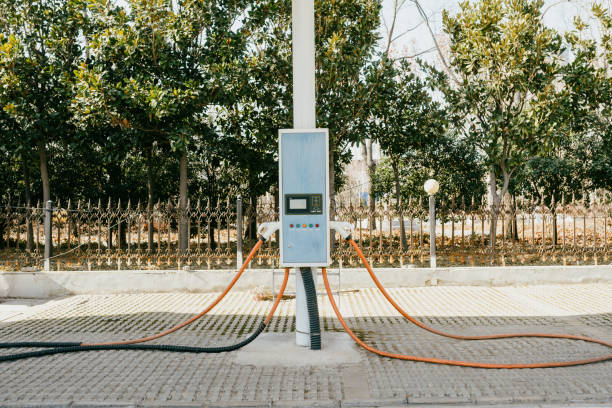 istock Electric vehicle charging pile, China 2193393807