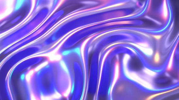 istock Purple blue plastic shiny background, latex glossy foil texture pattern wallpaper. 2193396347