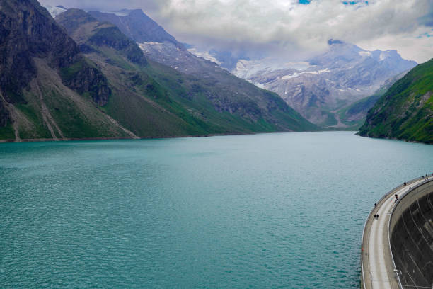 Alpine lake close to Splugen pass -  Between Switzerland and Italy..