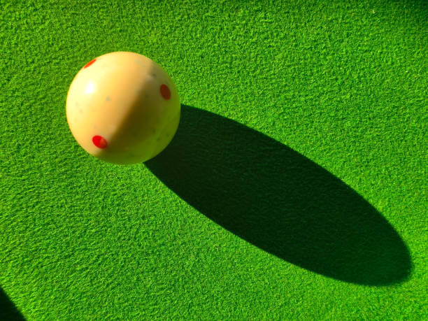 Close-Up Of Balls On Pool Table