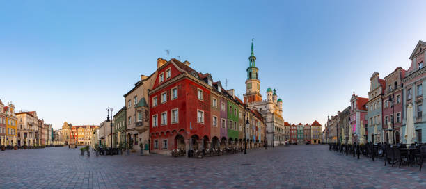 istock Poznan Old Market Square Panorama at Sunrise 2193409764