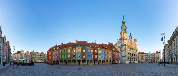 istock Poznan Old Market Square Panorama at Sunrise 2193409798