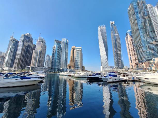 istock Dubai city harbour and marina 2193418897