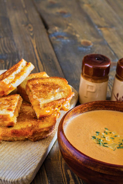 istock Tomato Soup with Grilled Cheese 2193421540