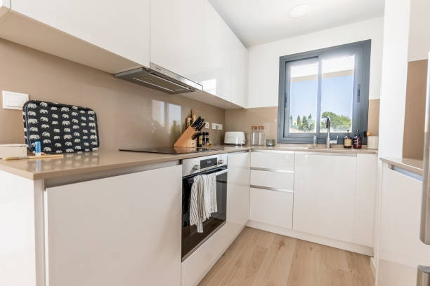 istock New kitchen in Mediterranean holiday apartment 2193431022