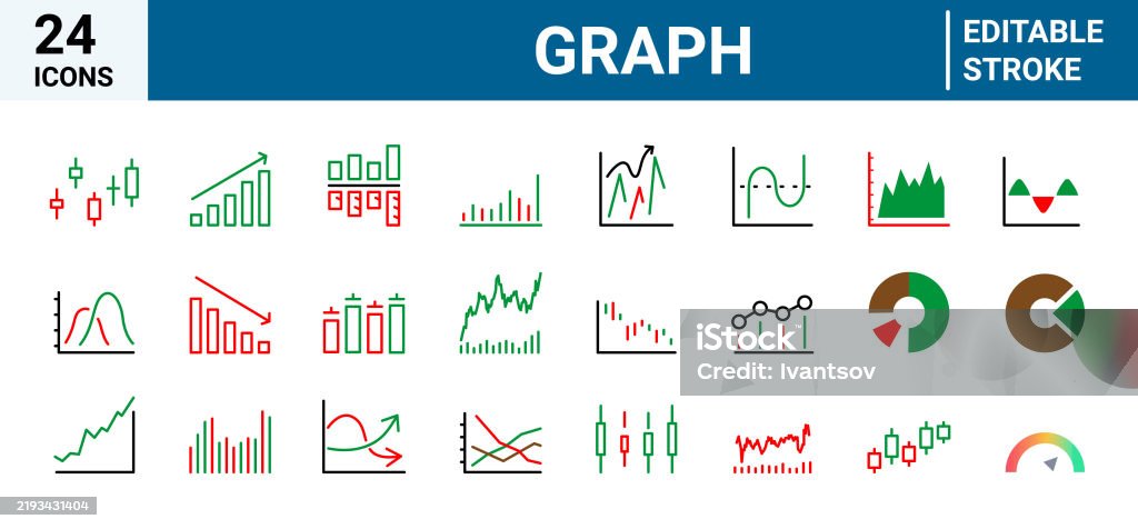 Production Graphs Color Graph And Charts Color Stock Illustration - Download Image Now ...