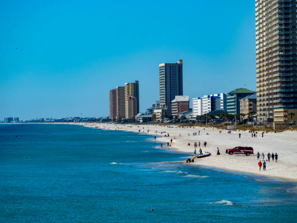 Beach view in Panama City Beach, FL. High quality photo