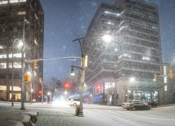 istock Windsor, Ontario Winter Skyline at Dusk 2193432208