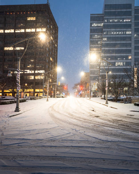 istock Windsor, Ontario Winter Skyline at Dusk 2193432296