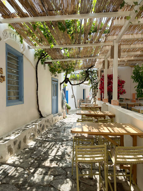 istock Traditional greek white washed houses on Amorgos 2193432408