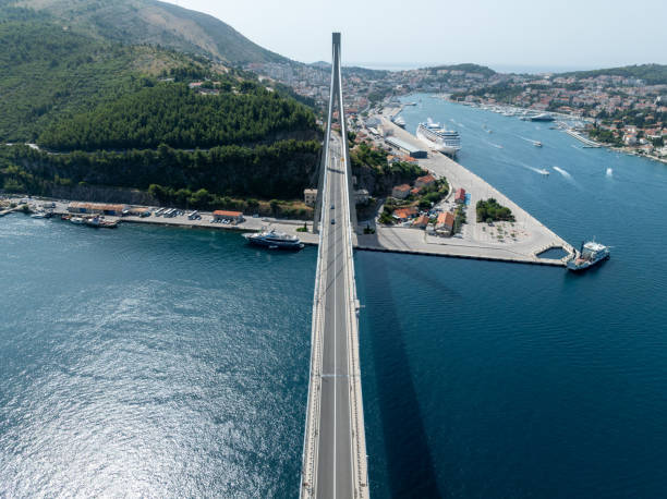 istock Franjo Tudjman Bridge - Croatia 2193438629