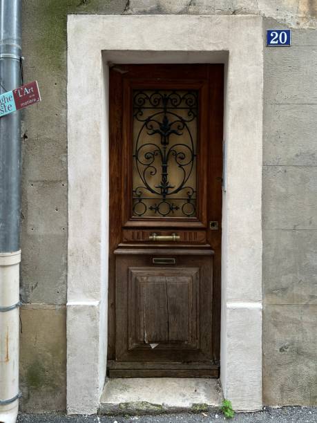 istock A medieval door. A small French town. 2193440475
