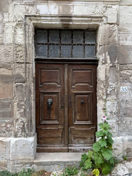 istock A medieval door. A small French town. 2193440478