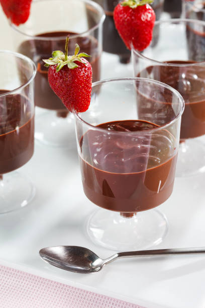 Chocolate Mousse with Fresh Strawberries