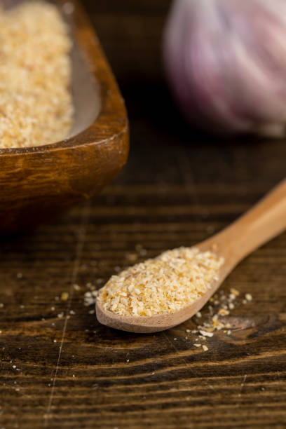 istock dried crushed garlic fruits for cooking 2193448846