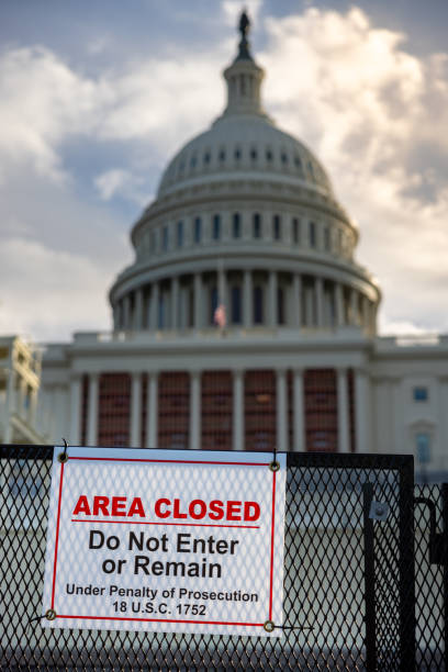 istock US Capitol Police - Do Not Enter - Congress 2193450644