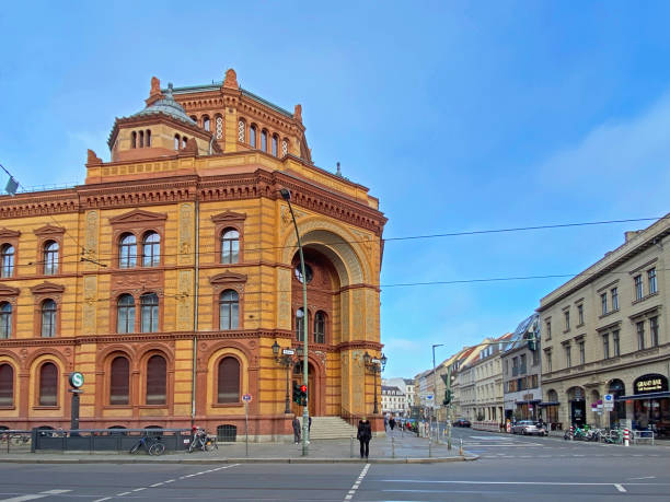 Berlin, Germany. 12.28.2024 The Postamt Rohrpost is the old post office of Berlin. Mail Delivery Office, formally known as Kaiserliche Postfuhramt is a historic building built in 1881