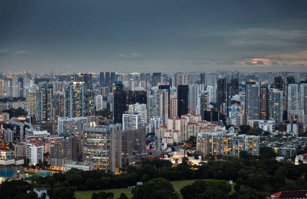 istock River Valley, Singapore at Dusk from Across Fort Canning Park 2193464049