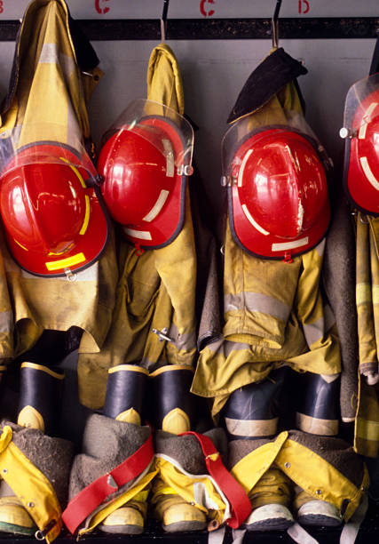 istock Firemen gear waiting far 911 call. 2193483152