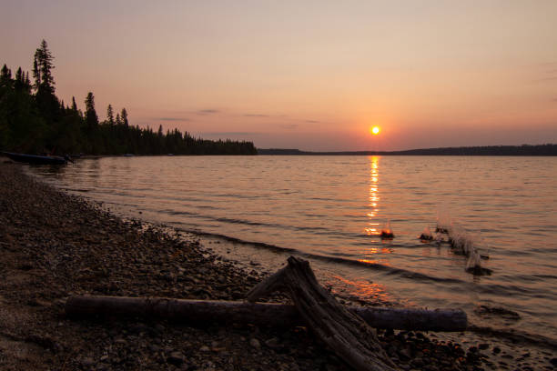istock Sunset at Fushimi Lake Campground 2193489213