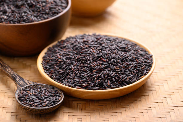 istock Organic rice berry or purple rice, Thai rice 2193489379