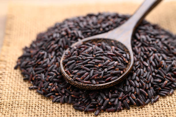 istock Organic rice berry or purple rice, Thai rice 2193489390