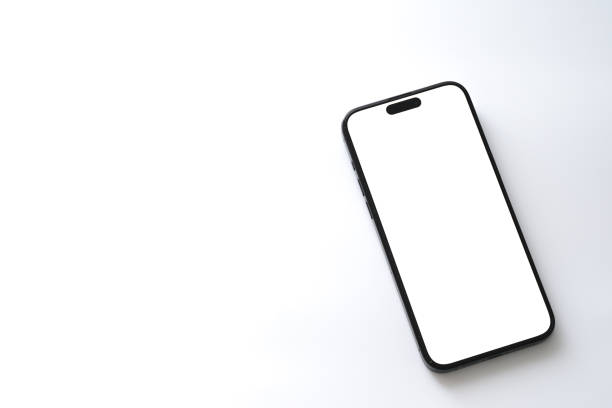 istock Mockup smart phone show screen Transparent and Clipping Path 2193489788