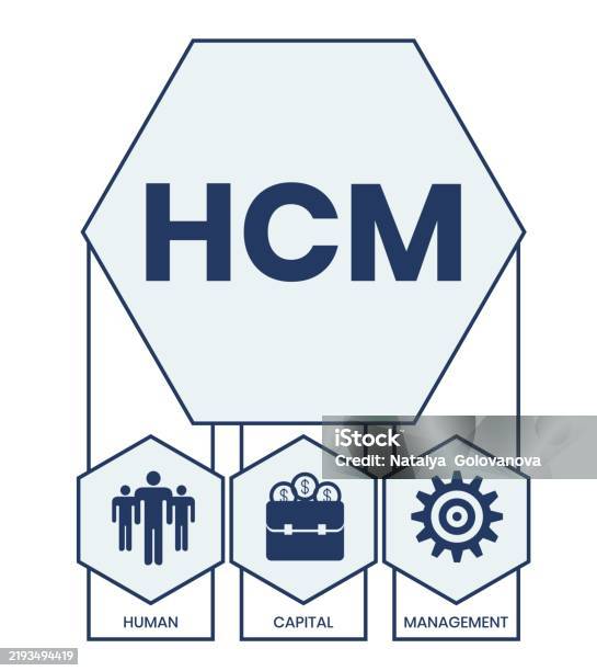 Hcm Vector Hcm Human Capital Management Acronym Stock Illustration - Download ...