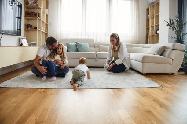 istock Playful family of four 2193497447