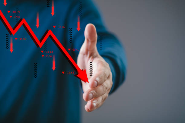 istock Businessman offering handshake with declining chart symbolizing business failure, financial crisis, or economic recession. 2193505537