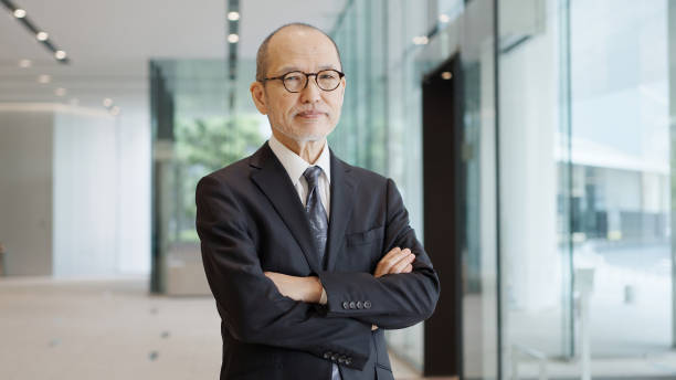 Businessman with arms folded in the office