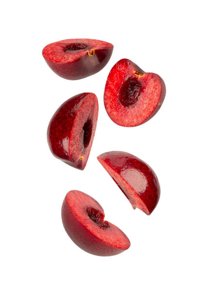 istock Falling Cherry isolated on white background with clipping path, full depth of field 2193507005