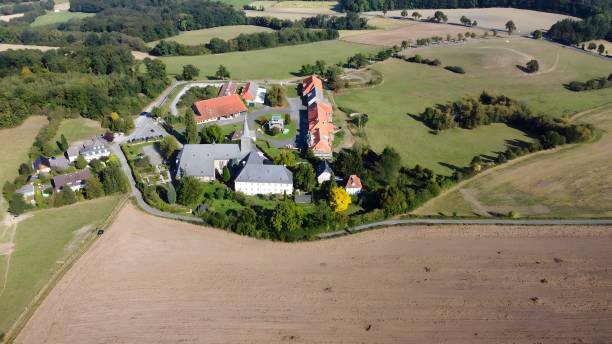 istock Flight over Oelinghausen Monastery in the Arnsberg Sauerland 2193509039