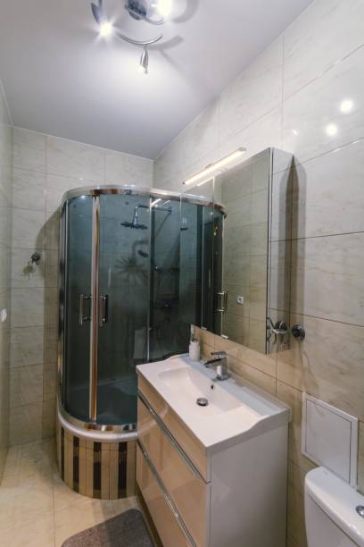 istock Modern bathroom in a new apartment. 2193511690