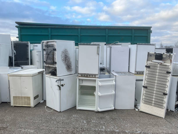 istock Used refrigerators at an old appliance collection point (taken on mobil device). 2193520185