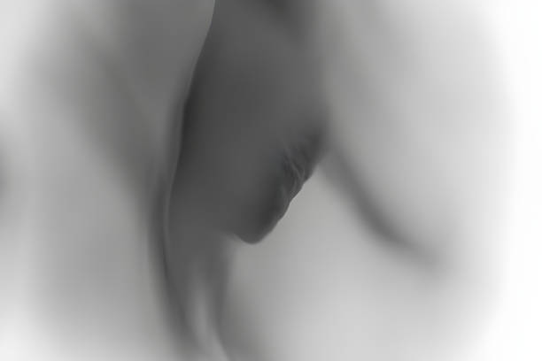 istock Sensual lips in soft black and white: evoking mystery and intimacy 2193522929