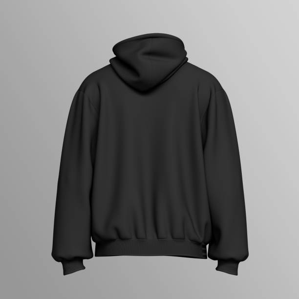 istock Black Hoodie Shirt Mock up. 3D Rendering 2193523592