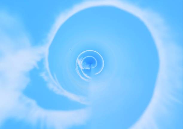 Abstract twist shape background in orange colors. Color spiral background.