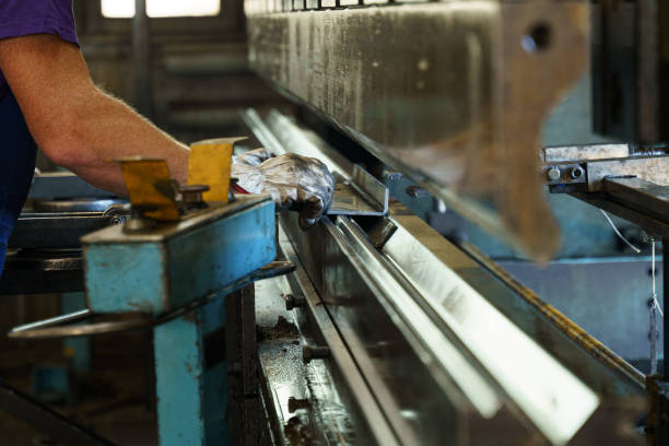 istock Precision metalwork at a manufacturing facility during daylight hours 2193524259