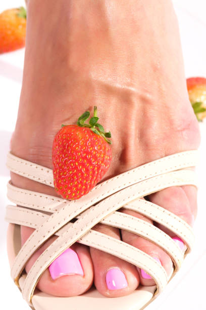 close-up of a ripe strawberry